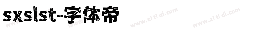 sxslst字体转换