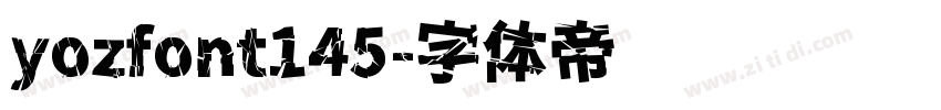 yozfont145字体转换