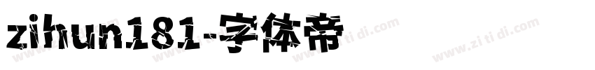 zihun181字体转换