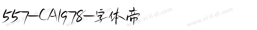 557-CA1978字体转换
