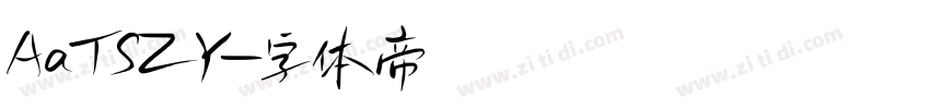 AaTSZY字体转换