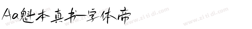 Aa魁本真书字体转换