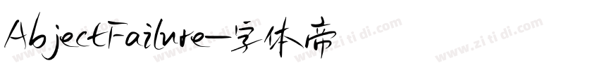 AbjectFailure字体转换