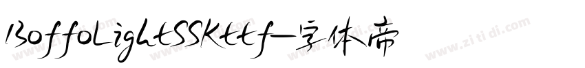 BoffoLightSSKttf字体转换