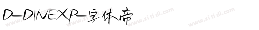 D-DINEXP字体转换