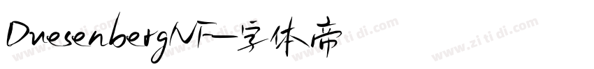 DuesenbergNF字体转换