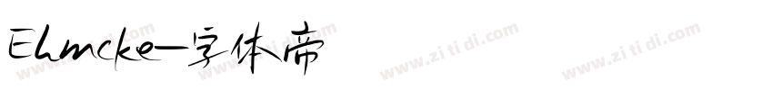 Ehmcke字体转换