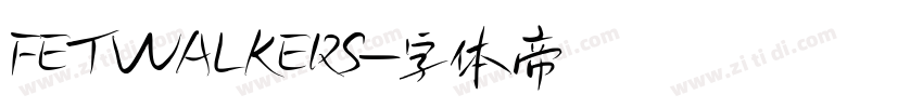 FETWALKERS字体转换