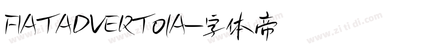 FIATADVERT01A字体转换