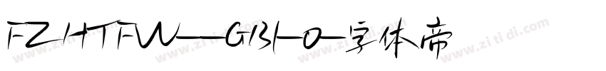 FZHTFW--GB1-0字体转换