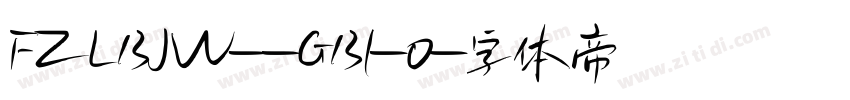 FZLBJW--GB1-0字体转换