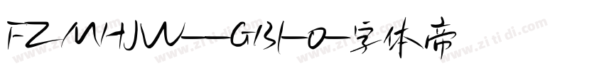 FZMHJW--GB1-0字体转换