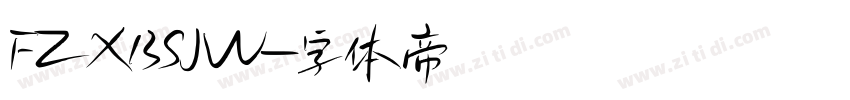FZXBSJW字体转换