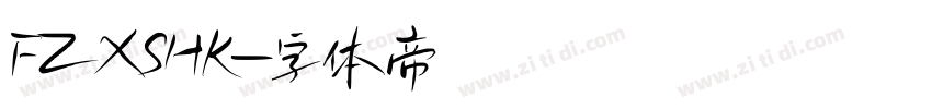 FZXSHK字体转换