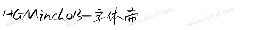 HGMinchoB字体转换