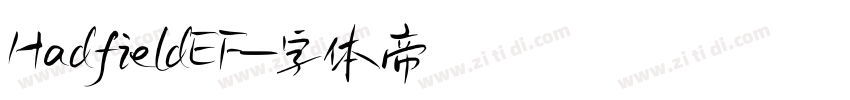 HadfieldEF字体转换