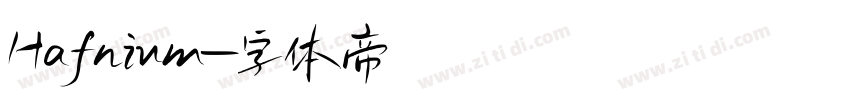 Hafnium字体转换