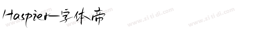 Haspier字体转换