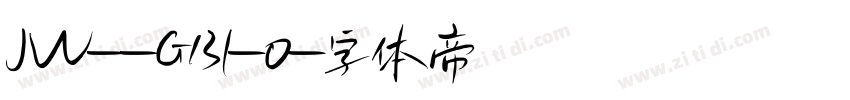 JW--GB1-0字体转换