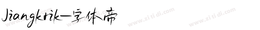 Jiangkrik字体转换