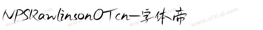 NPSRawlinsonOTcn字体转换