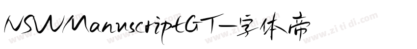 NSWManuscriptGT字体转换