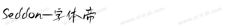 Seddon字体转换