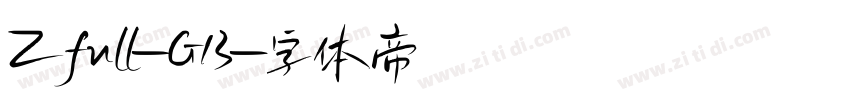 Zfull-GB字体转换
