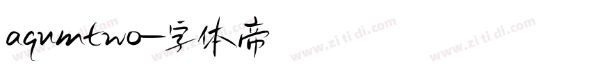 aqumtwo字体转换