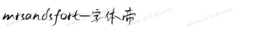 mrsandsfort字体转换