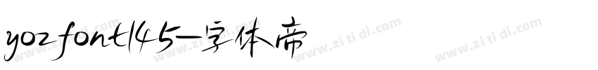 yozfont145字体转换
