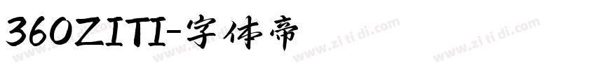 360ZITI字体转换