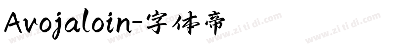 Avojaloin字体转换
