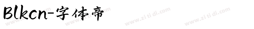 Blkcn字体转换