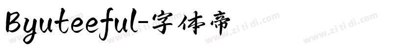 Byuteeful字体转换