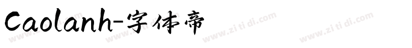 Caolanh字体转换