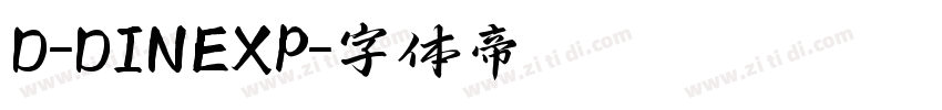 D-DINEXP字体转换
