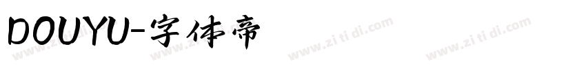 DOUYU字体转换