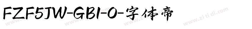 FZF5JW-GB1-0字体转换