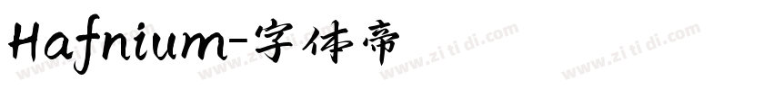 Hafnium字体转换