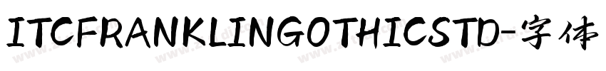 ITCFRANKLINGOTHICSTD字体转换