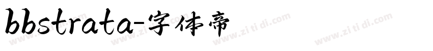 bbstrata字体转换