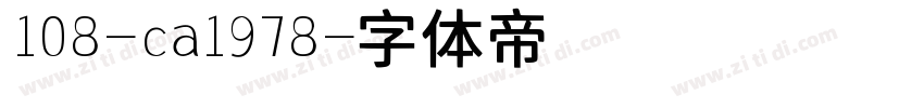 108-ca1978字体转换