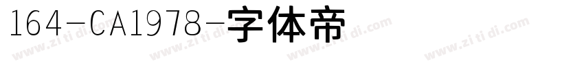 164-CA1978字体转换