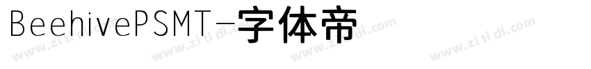 BeehivePSMT字体转换