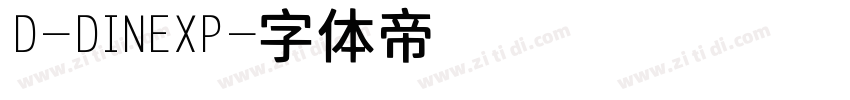 D-DINEXP字体转换