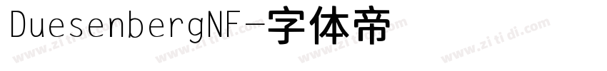 DuesenbergNF字体转换