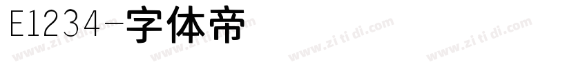 E1234字体转换