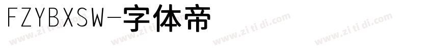 FZYBXSW字体转换