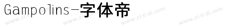 Gampolins字体转换